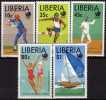 Sommer-Olympiade Corea 1988 Liberia 1424/8 ** 7€ Fechten Schimmen Segeln Bf Fogli Baseball Bloc Olympic Sheet Of Africa - Sommer 1988: Seoul