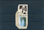 Greece- "George Papanikolaou" & "Kyme" Stamps On Fragment W/ Bilingual "ANDROS (Cyclades)" [9.8.1983] XIV Type Postmark - Postmarks - EMA (Printer Machine)
