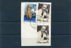 Greece- Miaoulis' "Ares" & "George Papanikolaou" Stamps On Fragment W/ "ANDROS (Cyclades)" [30.8.1983] XIV Type Postmark - Marcofilie - EMA (Printer)
