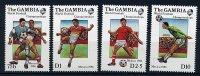 Gambie ** N° 590 à 593 - "Mexico 86" Coupe Du Monde De Foot - Gambia (1965-...)