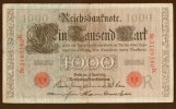 Germany,1000 Mark 21.4.10,P.44b,serie:K/R,7 Stellig,as Scan - 1.000 Mark