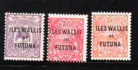 Wallis And Futuna Islands 1920-28 New Caledonia Stamps Overprinted Mint - Ungebraucht