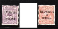 Wallis And Futuna Islands 1920-28 New Caledonia Stamps Overprinted 2v Mint - Ungebraucht