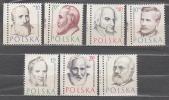 Poland 1957 Mi# 1008-1014 Doctors MNH * * - Unused Stamps