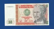 N 1 BANCONOTA  Da  50  Intis   -  PERU'  -  Anno1987. - Peru