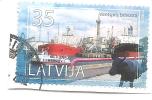 (!) LATVIA - SEA PORT SHIPS , Sailing Ships, COWS - 2012 Y - USED (0) - Kühe