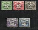 TRIPOLITANIA BMA 1948 B.M.A. SOPRASTAMPATI BMA DI GRAN BRETAGNA POSTAGE DUE SEGNATASSE SERIE COMPLETA COMPLETE SET MNH - Tripolitania