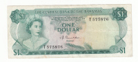 Bahamas 1 Dollar 1974 VF Crisp Banknote P 35a 35 A - Bahamas