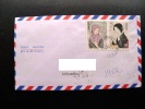 Cover Sent From Japan To Lithuania On 1993, Par Avion, Hiroshima, 1985 Stamps Women Girl - Covers & Documents