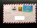 Cover Sent From Japan To Lithuania On 1996, Par Avion, Hiroshima, Expo 75, Ship Boat - Storia Postale