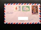 Cover Sent From Japan To Lithuania On 1992, Par Avion, Hiroshima, Kabuki Theatre, International Youht Year - Briefe U. Dokumente