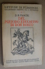 PBH/33 Fascie DEL METODO EDUCATIVO DI DON BOSCO SEI 1933/Pedagogia - Religione