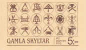 Sweden MNH Scott #1550a Complete Booklet Trade Signs: Music Shop, Furrier, Coppersmith, Haberdasher, Shoemaker - 1981-..