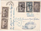 F1338 - COLONIES FRANCAISES MAROC CARTE POSTALE DE FES A L'ITALIE 1938 - Briefe U. Dokumente