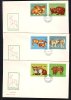 ANIMALS DOGS,BEARS,LYNX,VULPES,DEER,1972 COVERS 3X,FDCYv.2674-79,ROMANIA. - Ours