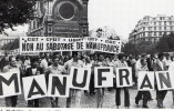 LA MANIFESTATION DE LA "MANU" LE 4 SEPTEMBRE 1980 A PARIS - BELLE CARTE PHOTO GRAND FORMAT TRES ANIMEE -  TOP !!! - Manifestations