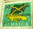 Jamaica 1969 Flag And Map Of Island 3c Overprinted C-Day And Date - Used - Jamaica (1962-...)