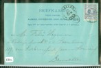 BRIEFKAART NVPH 35 Uit 1993 Van AMSTERDAM Naar BRUXELLES BELGIE (5892) - Cartas & Documentos