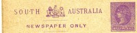 Australia (South) -small Wrapper With Imprinted Queen Victoria Halfpenny Stamp (unused) - Cartas & Documentos