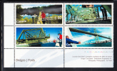 Canada MNH Scott #2103a Lower Left Plate Block 50c Canadian Bridges - Plate Number & Inscriptions