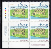 Canada MNH Scott #2115 Lower Left Plate Block 50c Port-Royal 400th Anniversary - Plate Number & Inscriptions