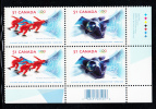 Canada MNH Scott #2144a Lower Right Plate Block 51c XX Winter Olympics - With UPC Barcode - Plattennummern & Inschriften