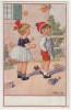 P CHILDREN PLAYING WITH TOYS UKV  Nr. 22201 OLD POSTCARD - Kraenzle