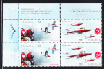 Canada MNH Scott #2159a Upper Left Plate Block 51c Canadian Forces Snowbirds 25th Anniversary - Plate Number & Inscriptions