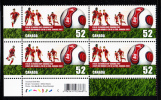 Canada MNH Scott #2220 Lower Left Plate Block 52c FIFA U-20 World Youth Championships - With UPC Barcode - Plate Number & Inscriptions