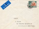 1955 LETTERA PAR AVION - Cartas & Documentos