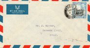 1952 LETTERA PAR AVION  NICOSIA - Storia Postale