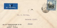 1952 LETTERA PAR AVION  NICOSIA - Covers & Documents