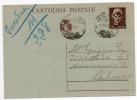 GANGI / PALERMO - Card_ Cartolina Postale Da 1,20 Lire  - Viaggiata  4.12.1945 - Marcophilie