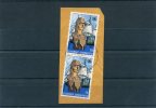 Greece- Miaoulis´ "Ares" 15dr. Stamps In Pair On Fragment With "TINOS (Cyclades)" [20.7.1983] X Type Postmark - Marcofilia - EMA ( Maquina De Huellas A Franquear)