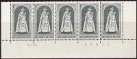 Belgique - 1967 - COB 1436 ** (MNH) En Bande De 5 - Dated Corners