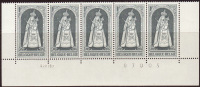 Belgique - 1967 - COB 1436 ** (MNH) En Bande De 5 - Coins Datés