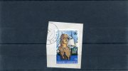 Greece- Miaoulis´ "Ares" 15dr. Stamp On Fragment With Bilingual "TINOS (Cyclades)" [2.8.1983] XIV Type Postmark - Marcofilia - EMA ( Maquina De Huellas A Franquear)