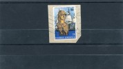 Greece- Miaoulis´ "Ares" 15dr. Stamp On Fragment With Bilingual "TINOS (Cyclades)" [10.8.1983] Postmark - Marcofilie - EMA (Printer)