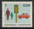 DDR Germany 1969 Mi 1444  YT 1140 Sc 1081 ** Pedestrain Crossing – Road Safety / Sicherheit Im Straßenverkehr - Accidents & Road Safety