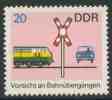 DDR Germany 1969 Mi 1446  YT 1142 Sc 1083 ** Class 103 Electric Loc. + Railway Crossing Light – Road Safety / Sicherheit - Accidents & Road Safety