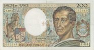 MONTESQUIEU 200 FRANCS - 1985 - T.035 - O° - COTE IPCbanknotes: 40 Euros - 200 F 1981-1994 ''Montesquieu''