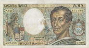 MONTESQUIEU 200 FRANCS - 1986 - P.040 - O - COTE IPCbanknotes: 30 Euros - 200 F 1981-1994 ''Montesquieu''