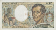 MONTESQUIEU 200 FRANCS - 1987 - P.046 - O° - COTE IPCbanknotes: 35 Euros - 200 F 1981-1994 ''Montesquieu''