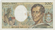 MONTESQUIEU 200 FRANCS - 1987 - R.050 - O - COTE IPCbanknotes: 20 Euros - 200 F 1981-1994 ''Montesquieu''