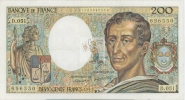 MONTESQUIEU 200 FRANCS - 1987 - D.051 - O° - COTE IPCbanknotes: 35 Euros - 200 F 1981-1994 ''Montesquieu''