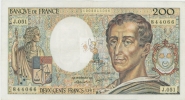 MONTESQUIEU 200 FRANCS - 1987 - J.051 - O° - COTE IPCbanknotes: 35 Euros - 200 F 1981-1994 ''Montesquieu''