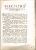 BELCASTRO(Catanzaro) Da Cesare ORLANDI1774-Storia,origini,i Nobili,Castello Del Reazio- - Livres Anciens