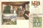 AK  Rütli - Litho 2 Bilder  (mit Ziffer-Abarten)           1901 - Abarten