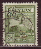 CEYLAN - 1950 - YT N° 281 - Oblitéré  - - Ceylon (...-1947)
