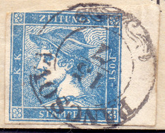 AUSTRIA - ÖSTERREICH - WOJVODINA - PANCSOVA To SUBOTICA - MERCURY  Type I + Marg 6 Mm  - 15.7.1851 - RARE - Zeitungsmarken